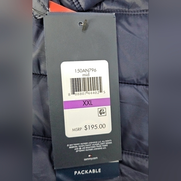 🆕Tommy Hilfiger Men's Down Quilted Packable Puffer Jacket XXL NWT Retail $195 - Picture 2 of 16